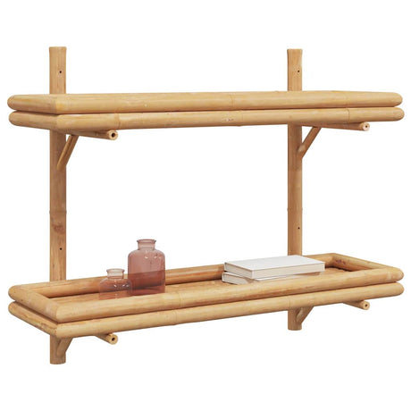 Vidaxl wandplank muurmontage bruin 75 x 26 x 60 cm bamboe