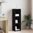 Vidaxl boekenkast zwart eiken 36x30x114 cm bewerkt hout