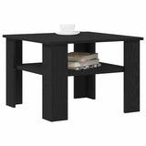 Vidaxl salontafel zwart eiken 60 x 60 x 42 cm bewerkt hout