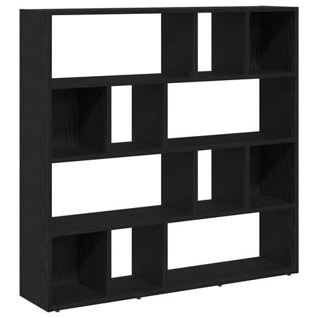 Vidaxl boekenkast kamerverdeler zwart eiken 105x24x102 cm