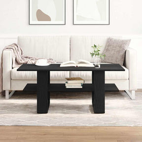 Vidaxl salontafel zwart eiken 102 x 55 x 42 cm bewerkt hout