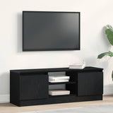 Vidaxl tv-meubel 102x30x36 cm spaanplaat zwart eikenkleurig