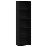 Vidaxl boekenkast 60x30x189 cm spaanplaat zwart eikenkleurig