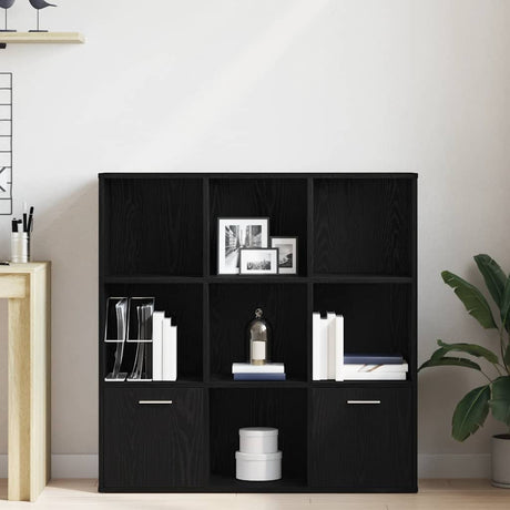 Vidaxl boekenkast 98x29x97,5 cm bewerkt hout zwart eikenkleur