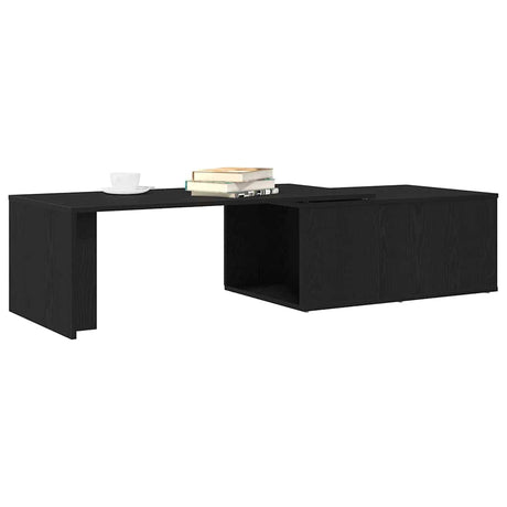 Vidaxl salontafel zwart eiken 150 x 50 x 35 cm bewerkt hout