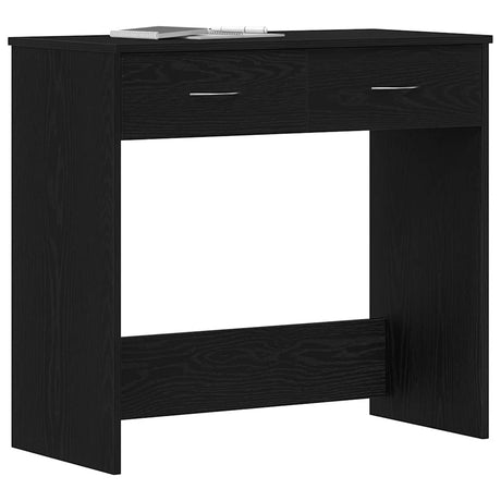 Vidaxl bureau zwart eiken bewerkt hout 80 x 40 x 75 cm