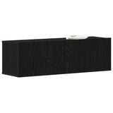 Vidaxl tv-kast 100 x 30 x 30 cm zwart eiken bewerkt hout