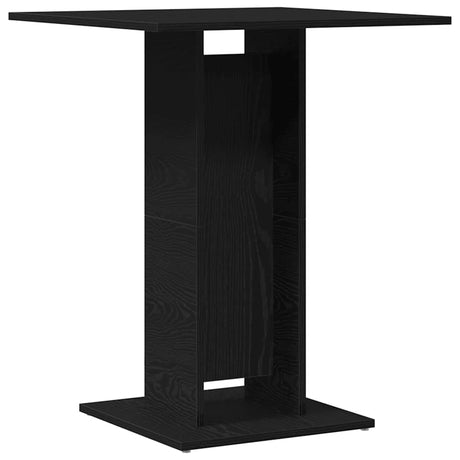 Vidaxl bistrotafel zwart eiken 60x60x75 cm bewerkt hout