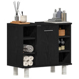 Vidaxl badkamer kast zwart eiken 60 x 32 x 54 cm bewerkt hout
