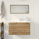 Vidaxl badkamer wastafelkast artisan oak 80x38,5x48 cm engineered wood