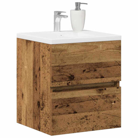 Vidaxl wastafel kabinet voor de badkamer oud hout 41 x 38,5 x 45 cm