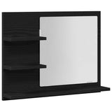 Vidaxl badkamerspiegel 60x10,5x45 cm spaanplaat zwart eikenkleurig