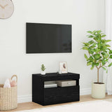 Vidaxl tv-kast 60 x 35 x 40 cm zwart eiken bewerkt hout