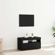 Vidaxl tv-kast 75 x 35 x 40 cm zwart eiken bewerkt hout