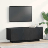 Vidaxl tv-kast 100 x 35 x 40 cm zwart eiken bewerkt hout