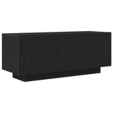 Vidaxl tv-kast 100 x 35 x 40 cm zwart eiken bewerkt hout