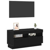 Vidaxl tv-kast 80 x 35 x 40 cm zwart eiken bewerkt hout