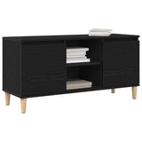 Vidaxl tv-kast 102 x 35 x 50 cm zwart eiken bewerkt hout