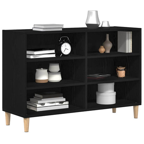 Vidaxl dressoir 103,5 x 35 x 70 cm bewerkt hout zwart eiken