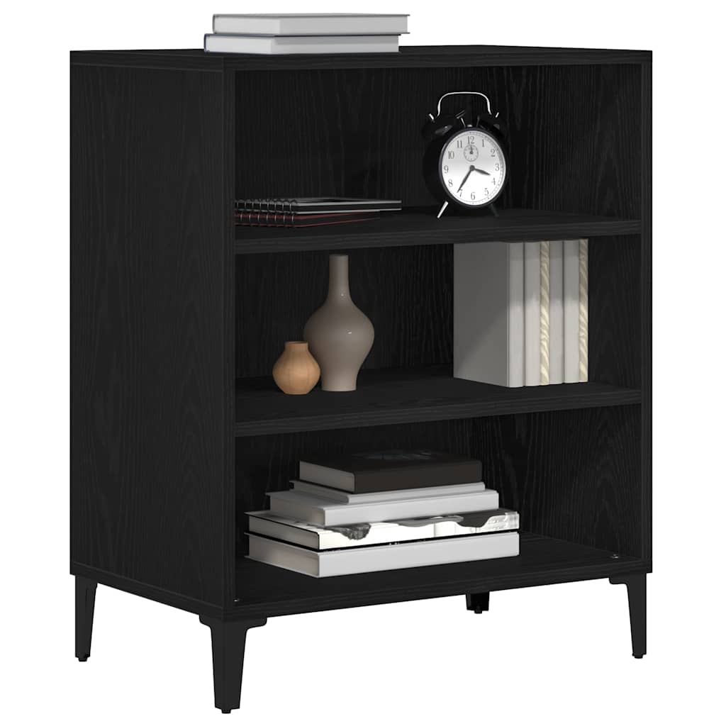 Vidaxl dressoir zwart eiken 57 x 35 x 70 cm bewerkt hout