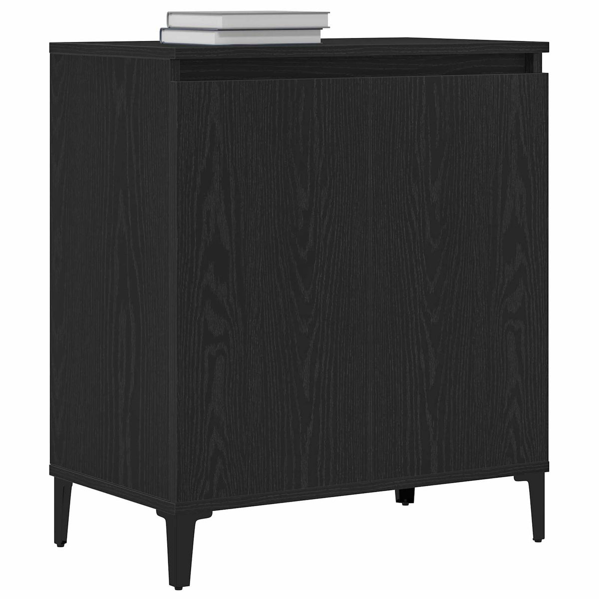 Vidaxl dressoir zwart eiken 60 x 35 x 70 cm bewerkt hout