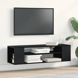 Vidaxl tv-kast 100 x 30 x 26,5 cm zwart eiken bewerkt hout
