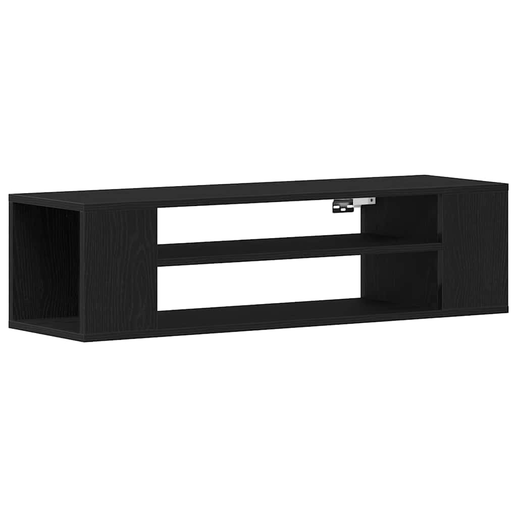 Vidaxl tv-kast 100 x 30 x 26,5 cm zwart eiken bewerkt hout