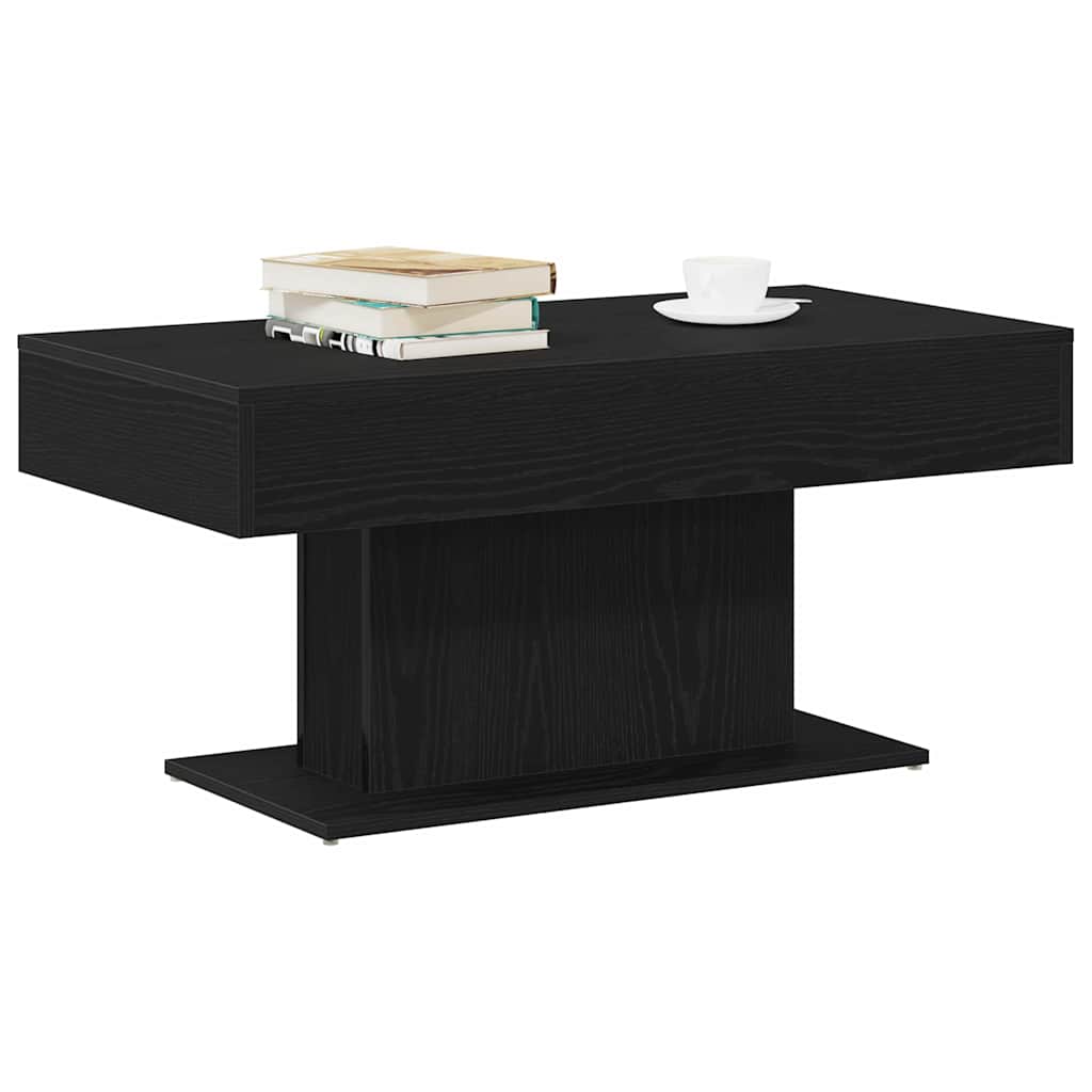 Vidaxl salontafel zwart eiken 96 x 50 x 45 cm bewerkt hout