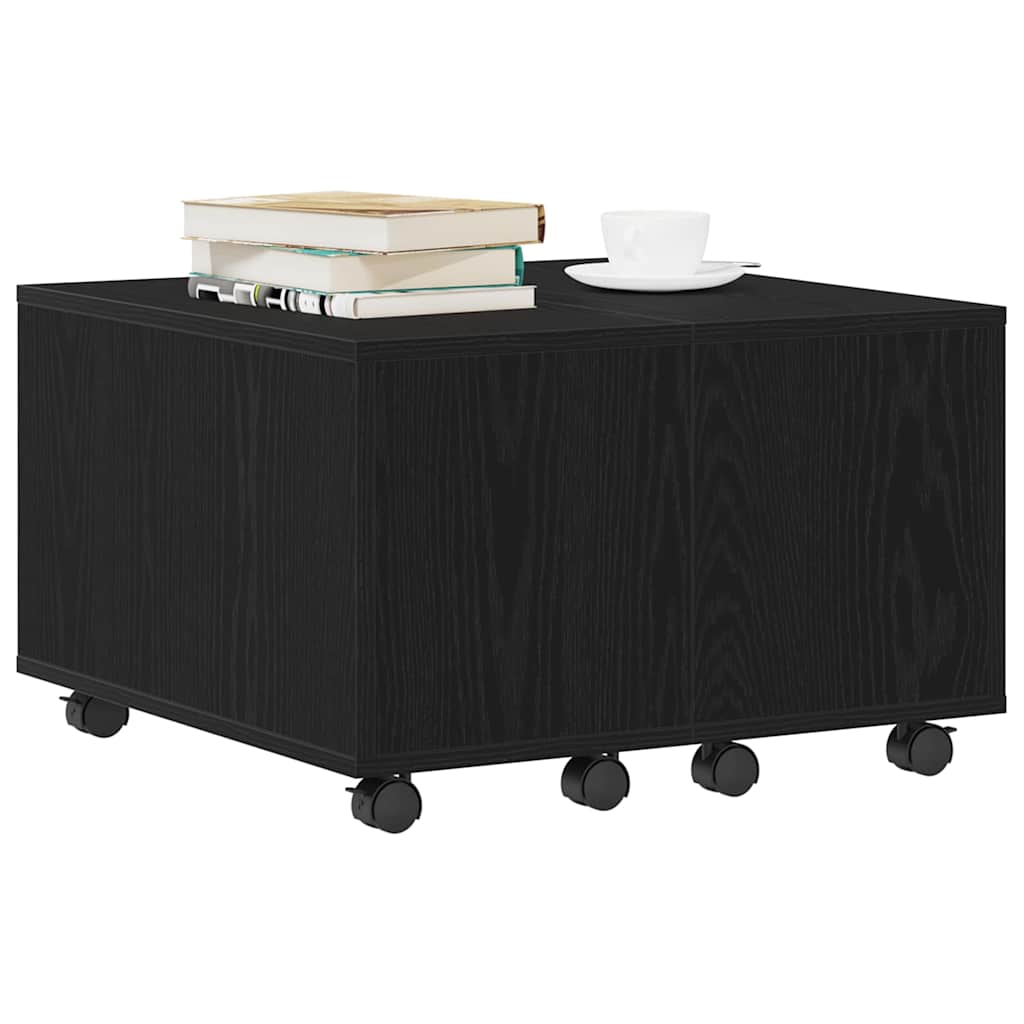 Vidaxl salontafel zwart eiken 60 x 60 x 38 cm bewerkt hout