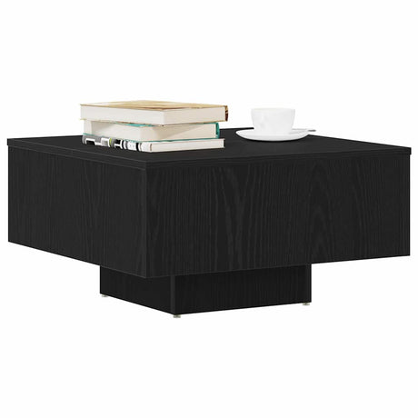 Vidaxl salontafel zwart eiken 60 x 60 x 31,5 cm bewerkt hout