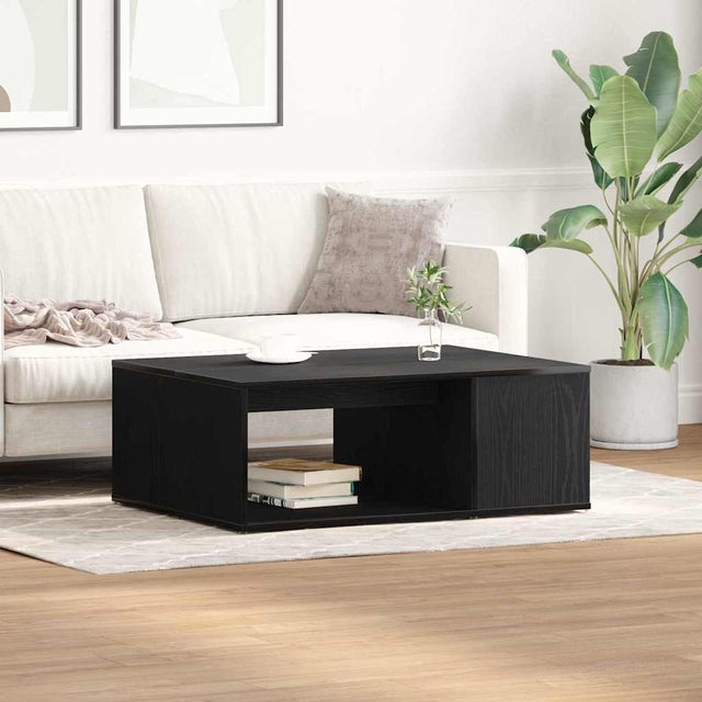 Vidaxl salontafel zwart eiken 90 x 67 x 33 cm bewerkt hout