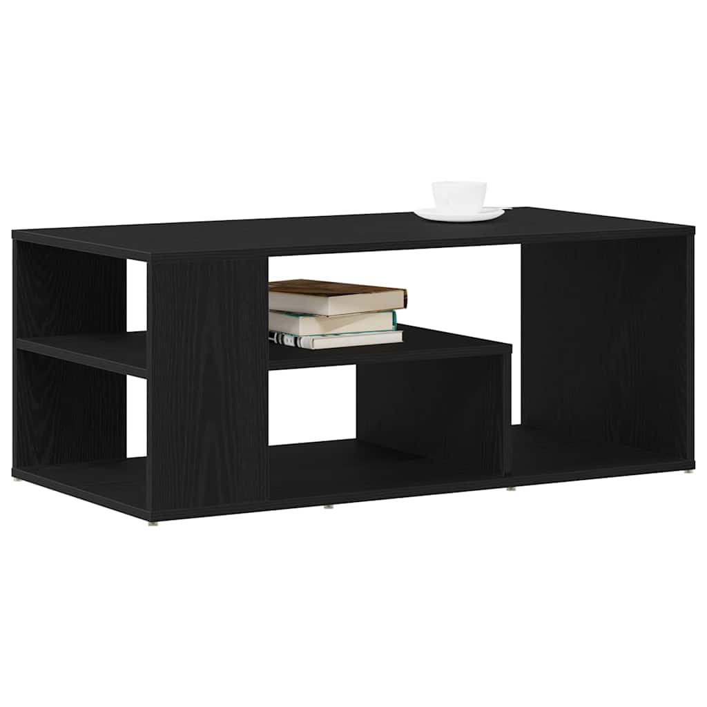 Vidaxl salontafel zwart eiken 100 x 50 x 40 cm bewerkt hout