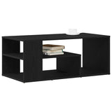Vidaxl salontafel zwart eiken 100 x 50 x 40 cm bewerkt hout