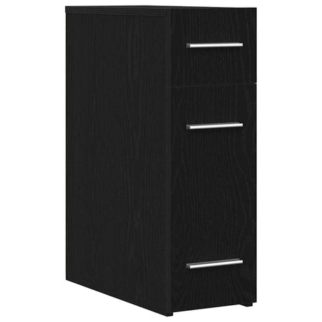Vidaxl apothekerskast 20 x 45,5 x 60 cm bewerkt hout zwart eiken