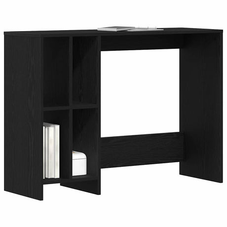 Vidaxl bureau zwart eiken bewerkt hout 102,5 x 35 x 75 cm