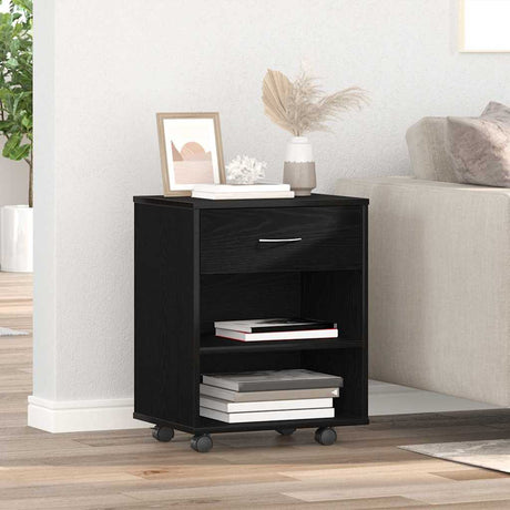 Vidaxl opbergkast 46 x 36 x 59 cm bewerkt hout zwart eiken