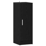 Vidaxl schoenenkast met plank zwart eiken 32 x 35 x 92 cm bewerkt hout
