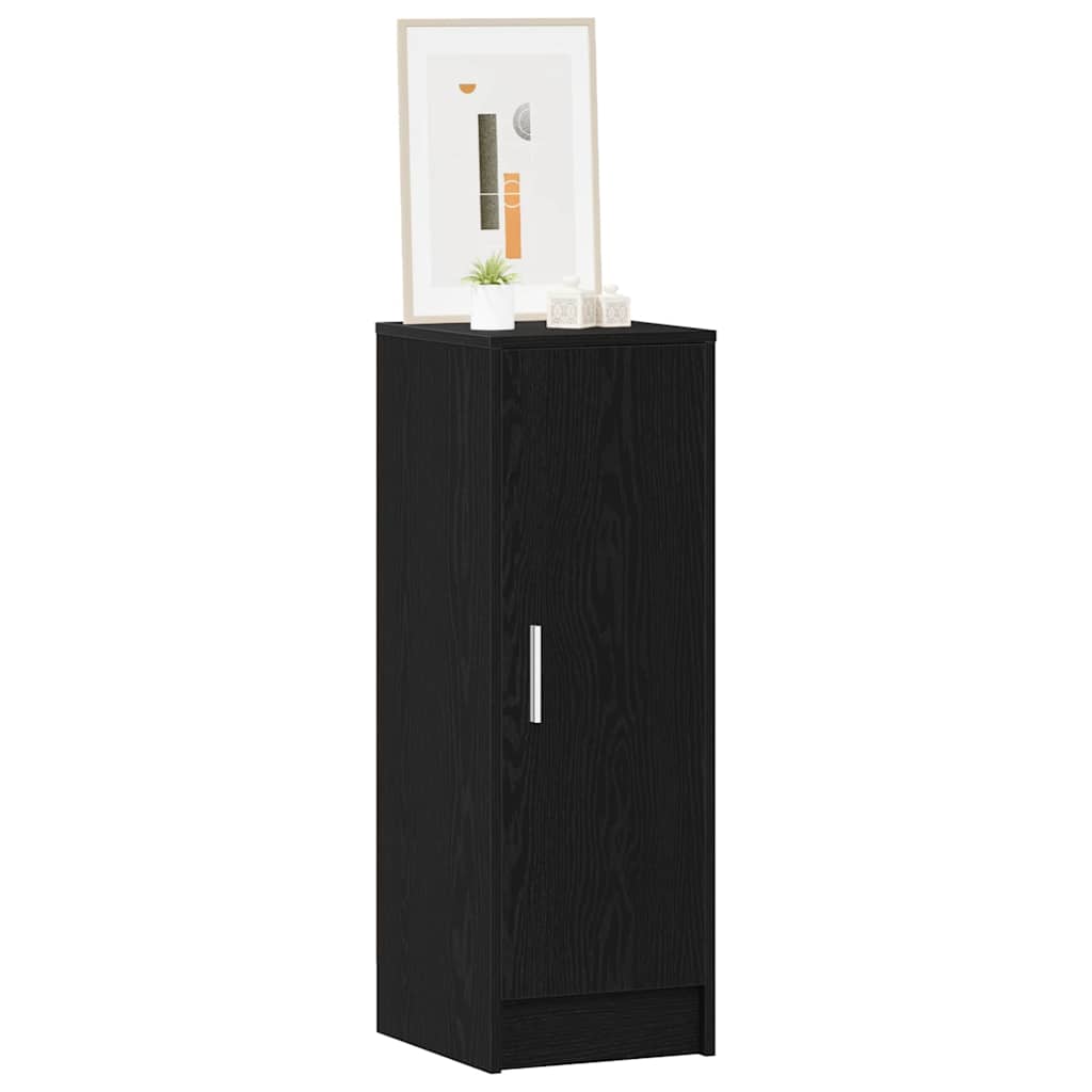 Vidaxl schoenenkast met plank zwart eiken 32 x 35 x 92 cm bewerkt hout