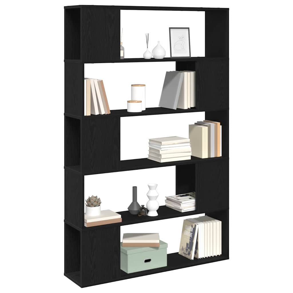 Vidaxl tv-meubelset 100 x 24 x 155 cm zwart eiken bewerkt hout