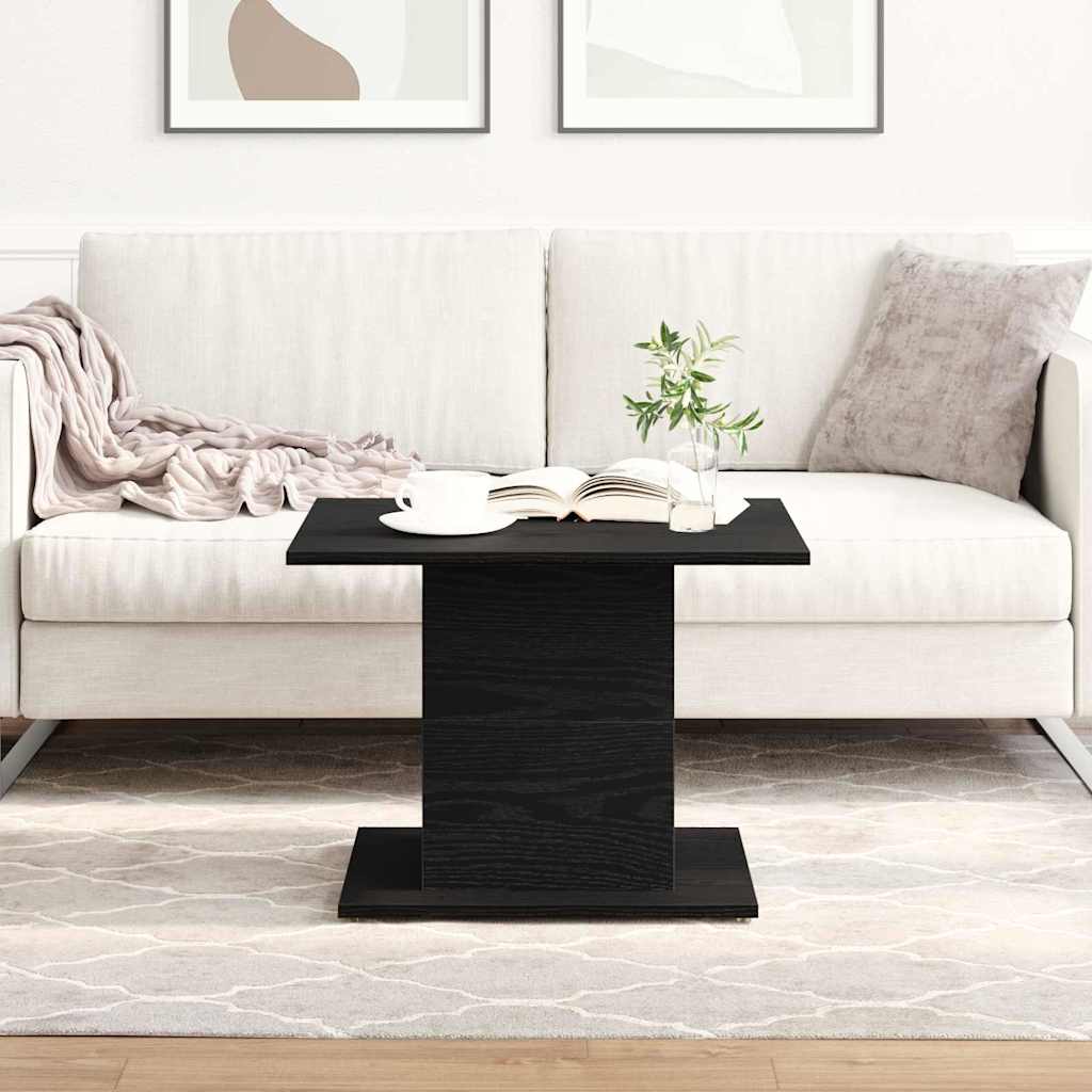 Vidaxl salontafel zwart eiken 55,5 x 55,5 x 40 cm bewerkt hout