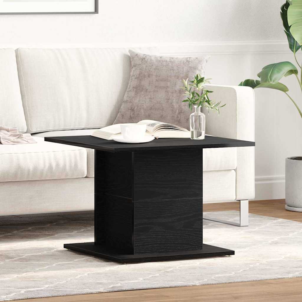 Vidaxl salontafel zwart eiken 55,5 x 55,5 x 40 cm bewerkt hout