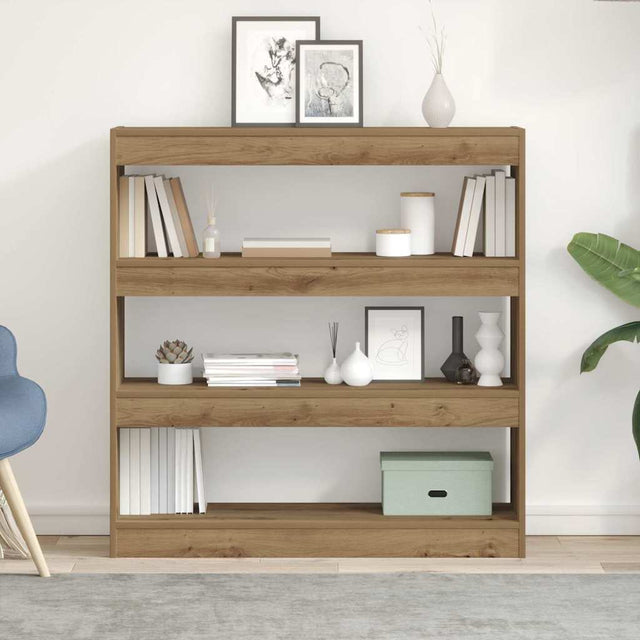 Vidaxl boekenkast 3-laags 100 x 30 x 103 cm bewerkt hout