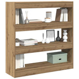 Vidaxl boekenkast 3-laags 100 x 30 x 103 cm bewerkt hout