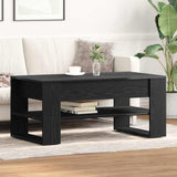 Vidaxl salontafel zwart eiken 102 x 55 x 45 cm bewerkt hout