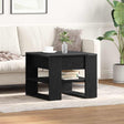 Vidaxl salontafel zwart eiken 55,5 x 55 x 45 cm bewerkt hout