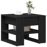 Vidaxl salontafel zwart eiken 55,5 x 55 x 45 cm bewerkt hout