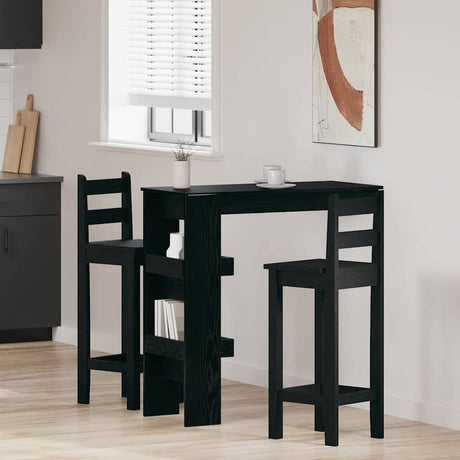 Vidaxl wandbar tafel 102 x 45 x 103,5 cm bewerkt hout zwart eiken