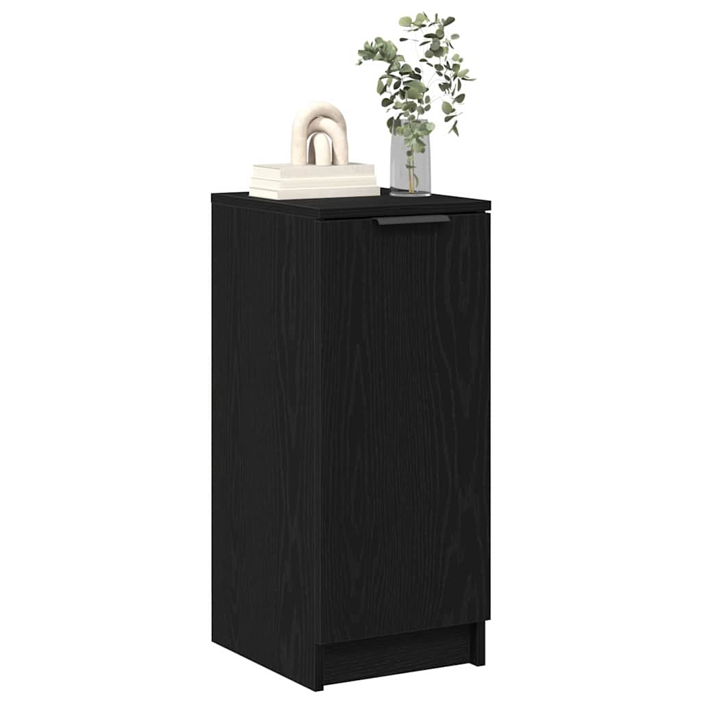 Vidaxl schoenenkast zwart eiken 29,5 x 35 x 70 cm bewerkt hout