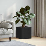 Vidaxl bloempot box zwart eiken 40 x 38.5 x 40 cm bewerkt hout