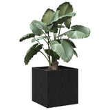 Vidaxl bloempot box zwart eiken 40 x 38.5 x 40 cm bewerkt hout